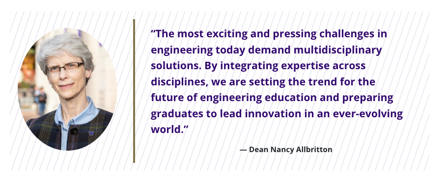 Screenshot of a quote from the dean of the college of engineering